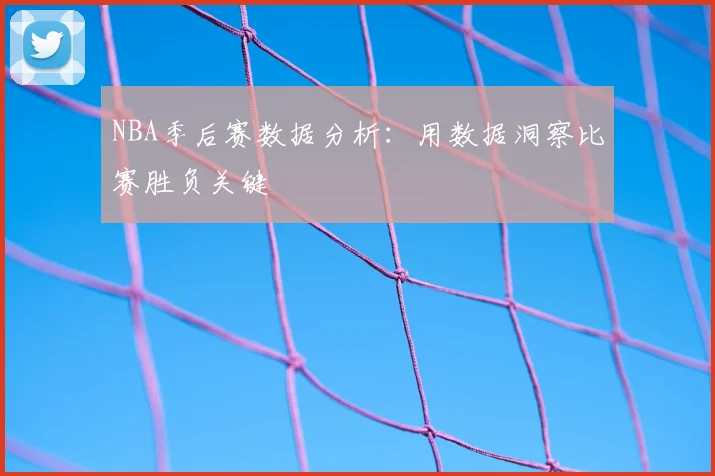 NBA季后赛数据分析：用数据洞察比赛胜负关键